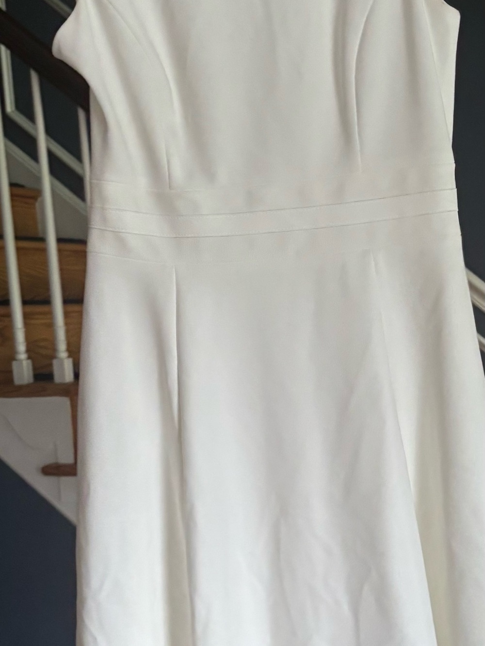 Calvin Klein Strapless White A-Line Dress